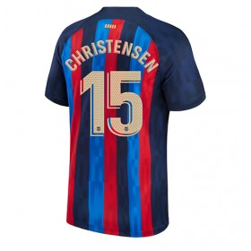 Herren Fußballbekleidung Barcelona Andreas Christensen #15 Heimtrikot 2022-23 Kurzarm